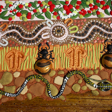 Load image into Gallery viewer, Four Cousins is a one-of-a-kind hand-sculpted artwork by Wattle Woman, created in 2023 and inspired by Country, family, connection and growth.