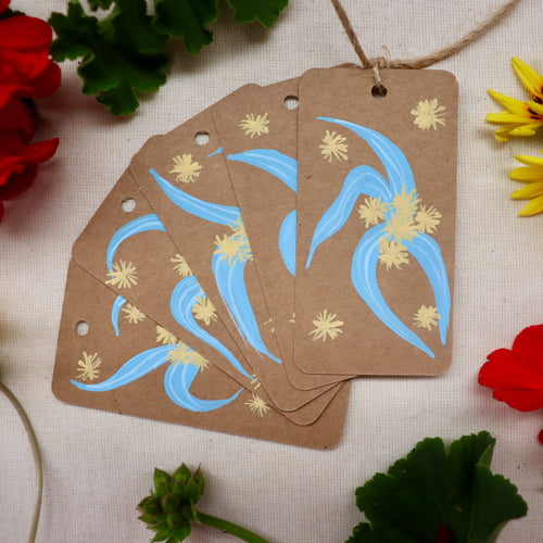 Big Wattle Flower Gift Tag