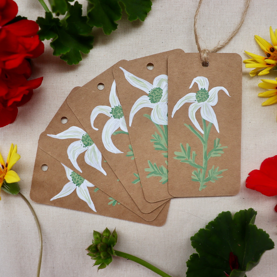 Flannel Flower Gift Tags