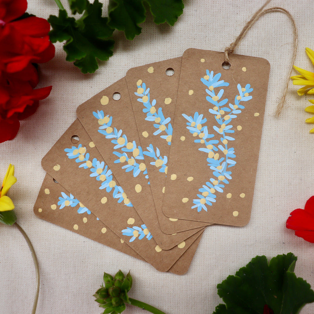 Little Wattle Flower Gift Tag