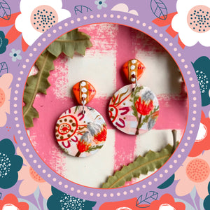 Painted Polymer Clay Earrings & Ceramic Trinket Dish Workshop (All Ages)
